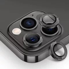   Ramă de protecție pentru lentila camerei din sticlă metalică pentru iPhone