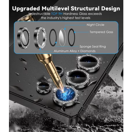 Diamond sticlă, cadru de protecție pentru lentila camerei - Samsung