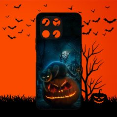 Halloween - Pisica neagră - Husă Honor 
