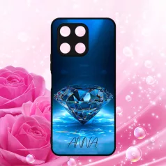   Cu nume unice - Fete trendy - Strălucire Albastru Azuriu - Husă Honor 