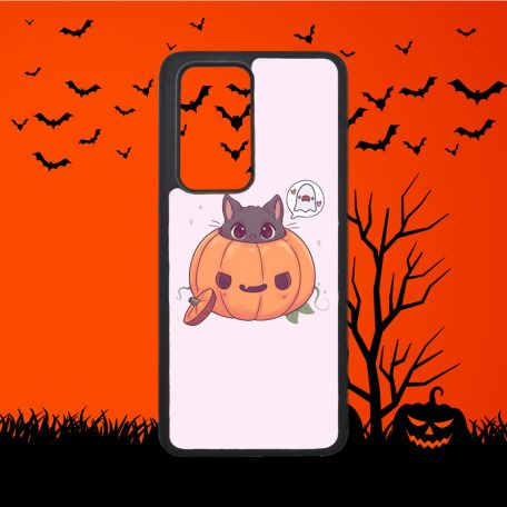 Halloween - Lămpă de dovleac drăguță cu pisică - Husă Huawei 