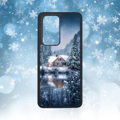 Iarnă - Casă în pădure - Husă Huawei 