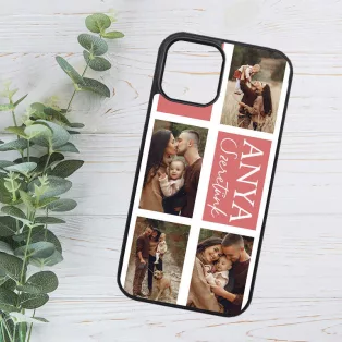 Mamă, te iubim - cu imagine personalizată Husă iPhone 