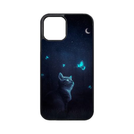 Moonlight butterfly cat - Husă iPhone 