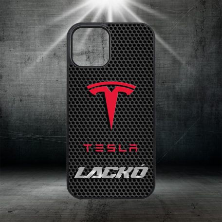Cu nume unice - Tesla logo - Husă iPhone 