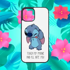   Lilo și Stitch - Dacă te atingi de el, te mușc - Husă iPhone 
