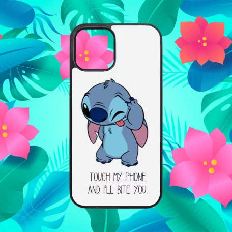 Lilo și Stitch - Dacă te atingi de el, te mușc - Husă iPhone 