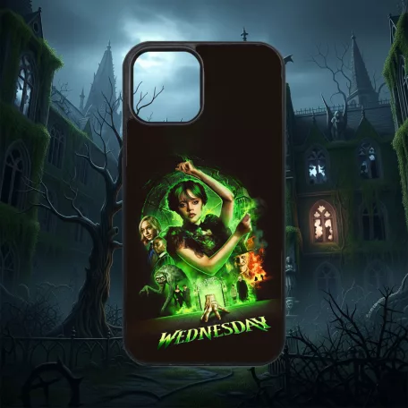 Wednesday - Poster verde Wednesday - Husă iPhone 