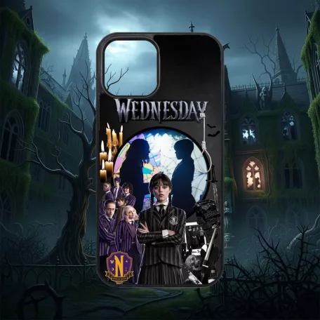 Wednesday - Colaj Wednesday Addams - Husă iPhone 