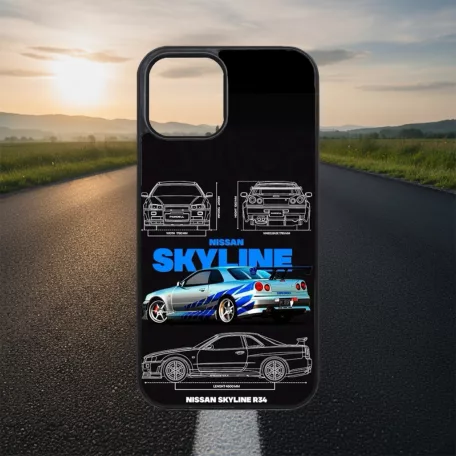 Mașini legendare - Nissan Skyline R34 - Husă iPhone