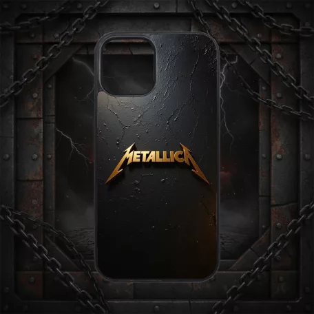 Metallica - Gold logo - Husă iPhone