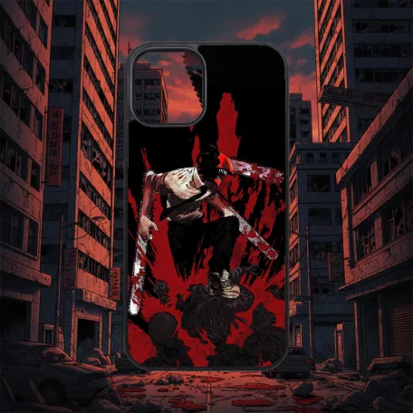 Chainsaw Man - Denji Grunge - Husă iPhone
