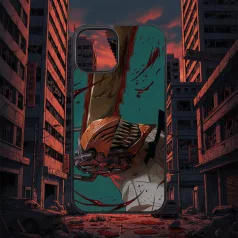 Chainsaw Man - Saw Head Close Up - Husă iPhone