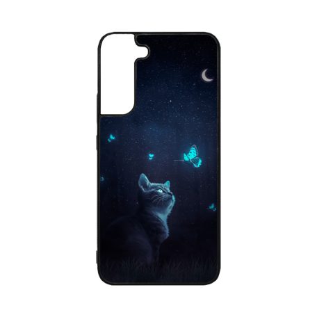 Moonlight butterfly cat - Husă Samsung
