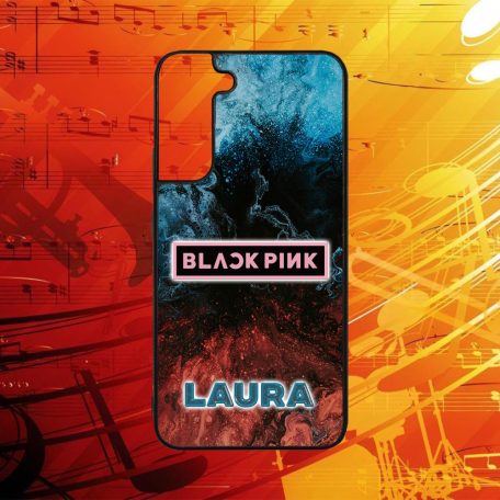 Cu nume personalizate - Black Pink logo - Husă Samsung