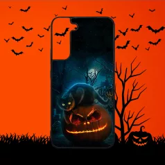 Halloween - Pisica neagră - Husă Samsung