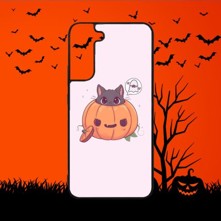 Halloween - Lămpă de dovleac drăguță cu pisică - Husă Samsung