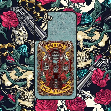 Guns N' Roses - Skulls and Roses Vintage - Husă Samsung