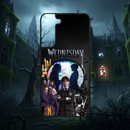 Wednesday - Colaj Wednesday Addams - Husă Samsung 