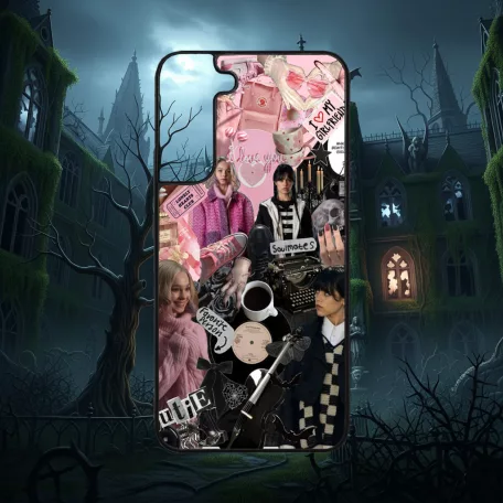 Wednesday - Colaj Wednesday și Enid - Husă Samsung 