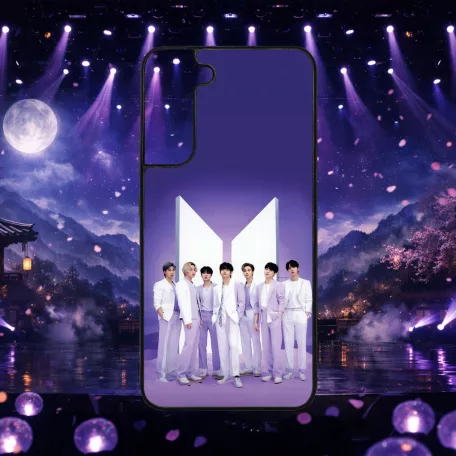 BTS in white - Husă Samsung