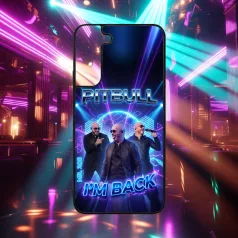 Pitbull I'm Back – Live Neon - Husă Samsung