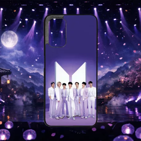 BTS in white - Husă Xiaomi